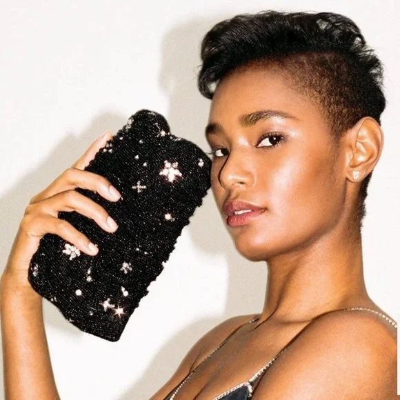 STAUD Beaded Bean Bag - Starry Night - Picture 4 of 13